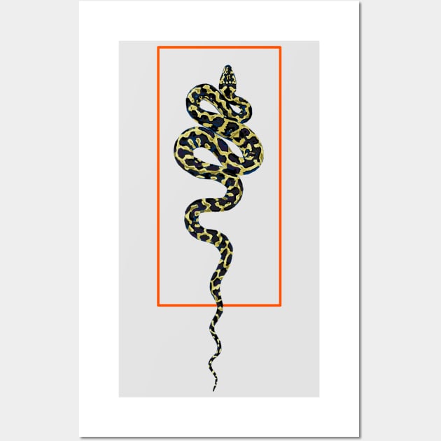 Snake Illustration Wall Art by DesignKitTeam